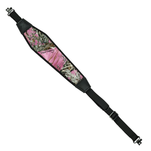 Grovtec Padded Nylon Rifle Sling With Swivels (TrueTimber Pink Camo
