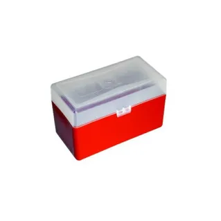 Megaline Ammo Box-50 Bullets Cal 9mm Orange / Transparent **