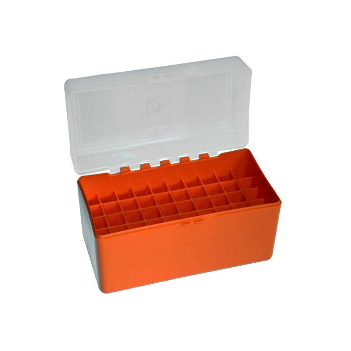 Megaline Ammo Box-50 Bullets C 243-308 Orange/Transparent **