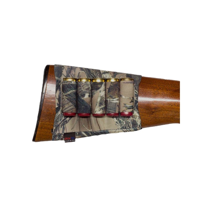 GrovTec Buttstock Cartridge Shell Holder Shotgun Open Style (TrueTimber Camo)