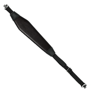 GrovTec Obsidian Black Faux Leather Sling with Swivels