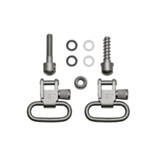 GrovTec Machine & Wood Screws Set Satin Nickel Plated - 1" Loops Pair