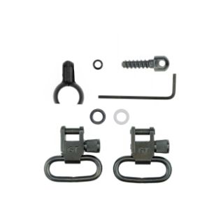 GrovTec Two Piece Barrel Band .850-.900 Set Black Oxide Finish - 1" Loops Pair