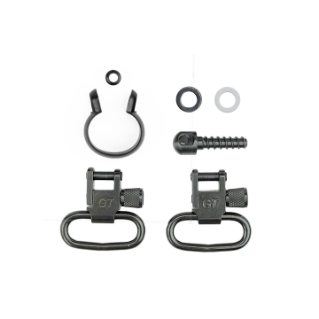 GrovTec One Piece Barrel Band .645-.660 Set Black Oxide Finish - 1" Loops (Relieved)