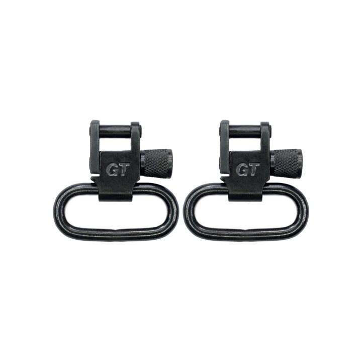 GrovTec Locking Swivels Black Oxide Finish - 1" Loops Pair