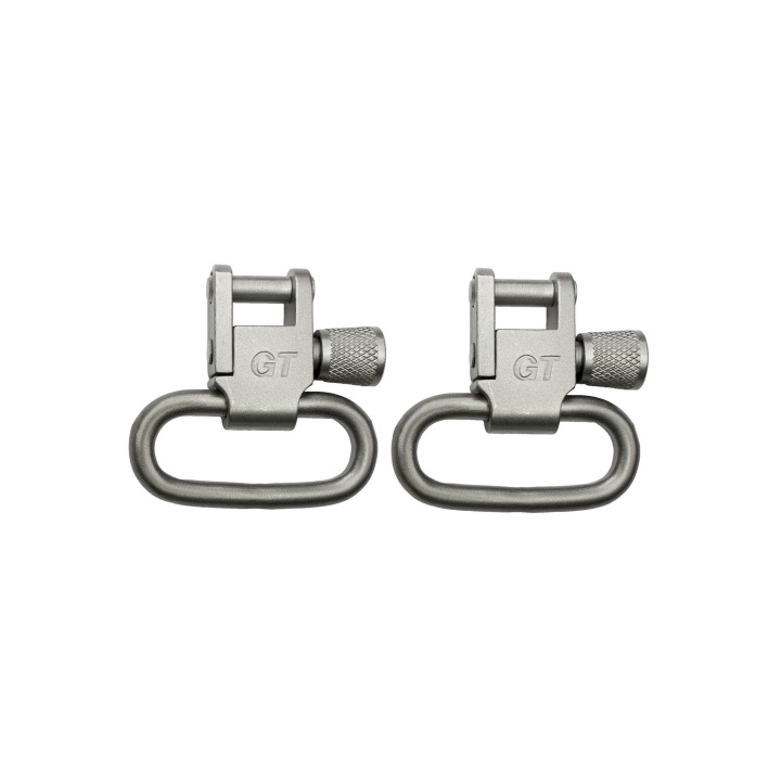 GrovTec Locking Swivels Satin Nickel Plated - 1" Loops Pair