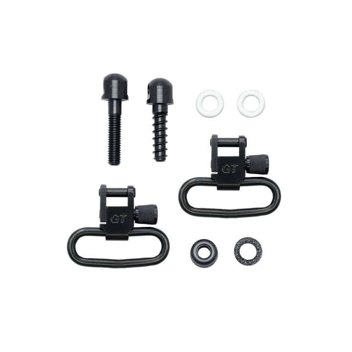 GrovTec Machine & Wood Screws Set Black Oxide Finish - 1.25" Loops Pair