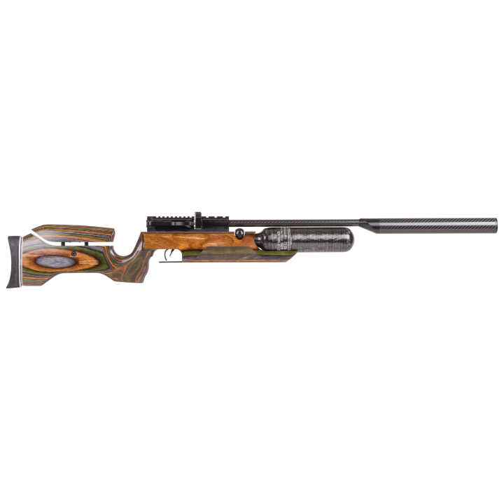 RAW HM1000X LRT .22 cal with Camo Laminate Left Hand Action Air Rifle