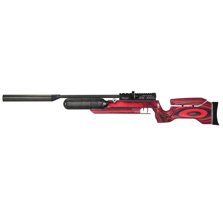 RAW HM1000X .25 cal with Red Laminate Left Hand Action Air Rifle