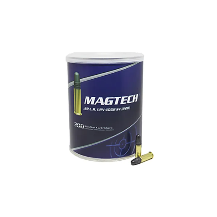 Magtech 22 LR 40GR LRN SV Copper Plated - 300 bullets per can