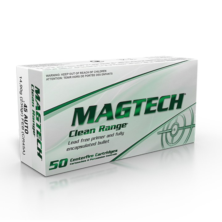 Magtech 45 Auto Clean Range 230GR FEB - 50 bullets per Pack