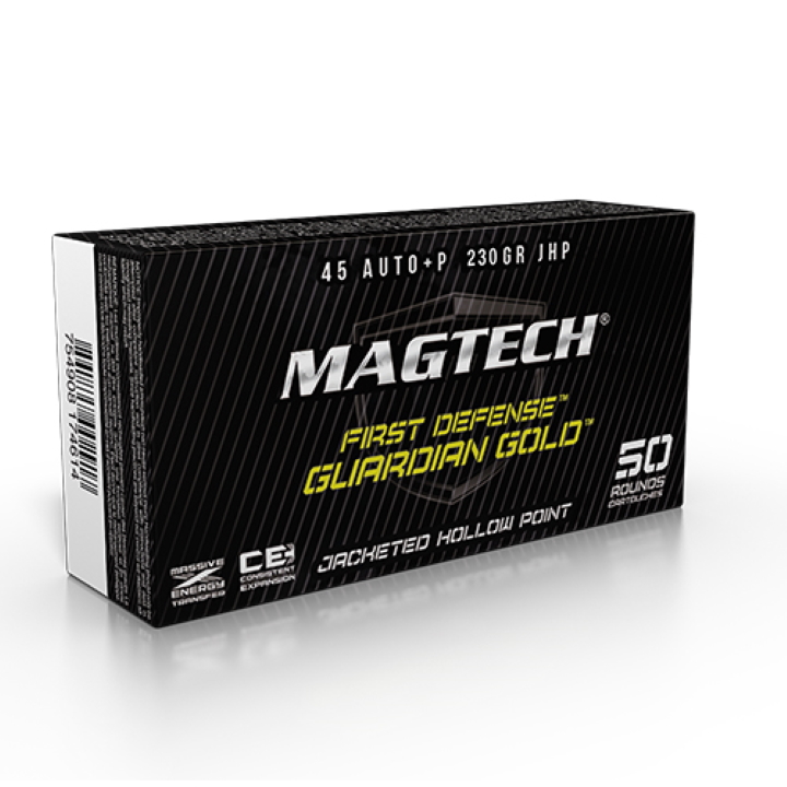 Magtech 45 Auto+P Guardian JHP Gold 230GR - 20 bullets per Pack