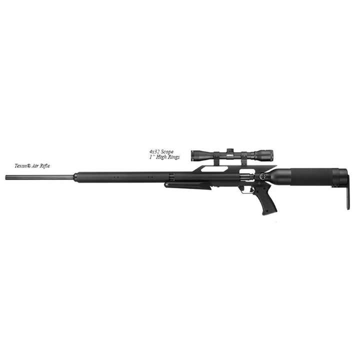 Airforce Texan .257 w/ K-Valve Fill System, 4x32 Scope, BKL 1 IN High Rings Air Rifle