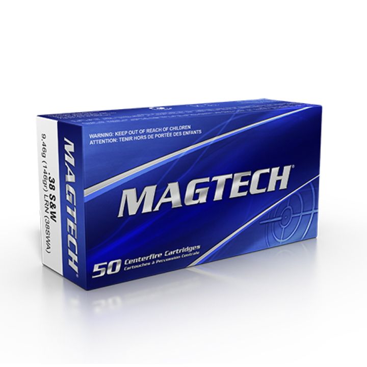 Magtech 38 S&W 146GR LRN - 50 bullets per Pack