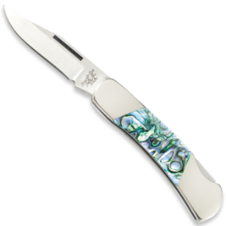 Bear & Son 3" Lock Back Abalone Finish Handle Knife