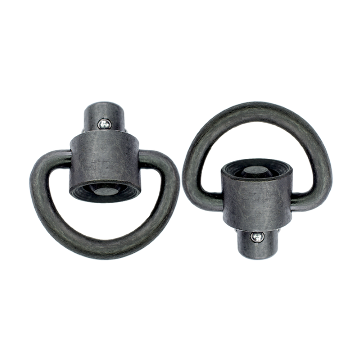 GrovTec Recessed Plunger H-Duty Push Button Swivels Manganese Phos-"D" Loop