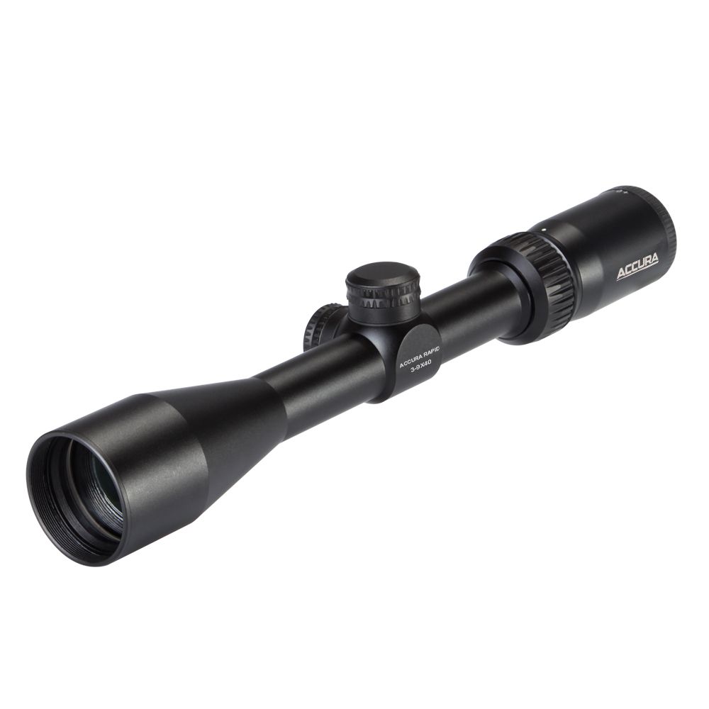 Accura Rapid 3-9x40 Plex Riflescope with Rings **