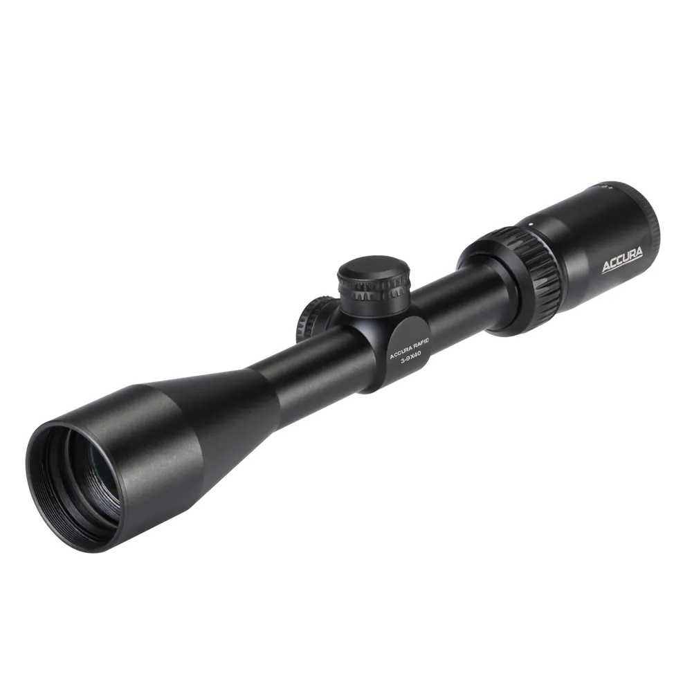 Accura Rapid 3-9x40 Plex Riflescope with Weaver Rings**