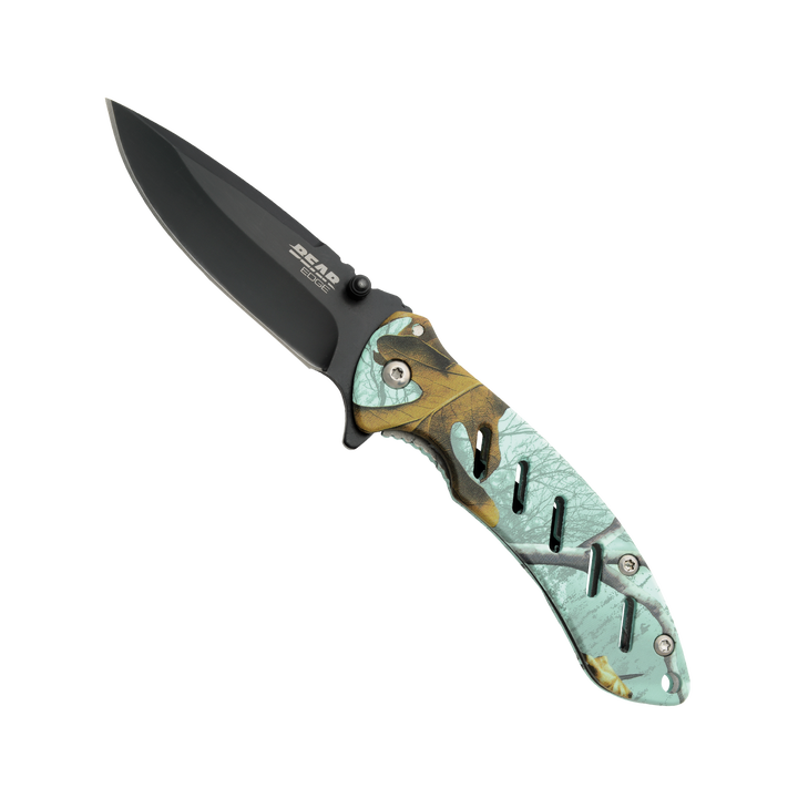 Bear Edge Brisk 1.0 4 1/16" Folding Knife in True Timber Rift Camo