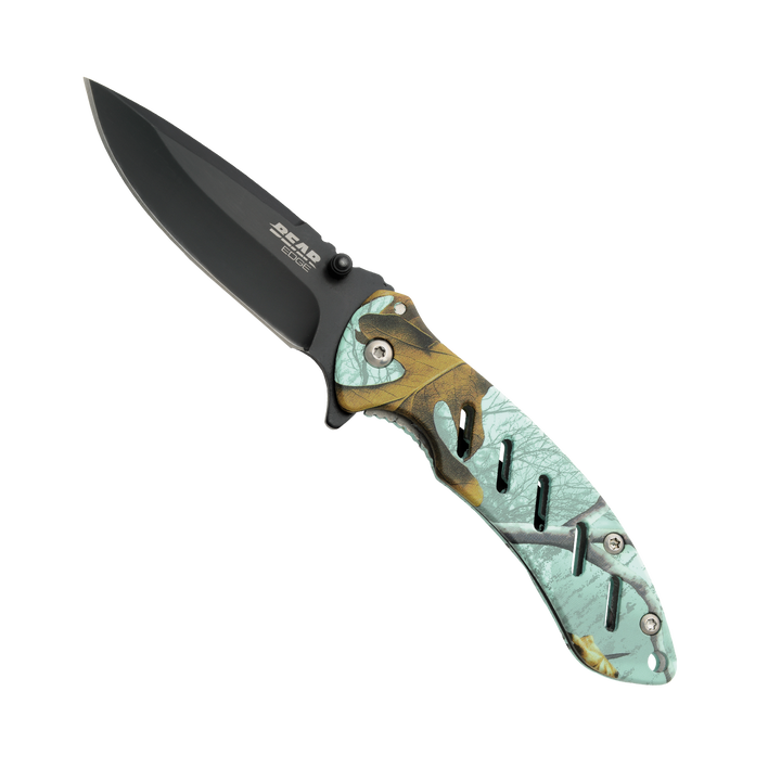 Bear Edge Brisk 1.0 4 1/16" Real Tree  Edge Teal Camo Frame Lock Folder