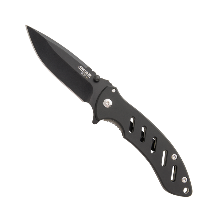 Bear Edge Brisk 1.0 4 1/16" Dark Grey Lock Folder Knife in True Timber Midnight Camo