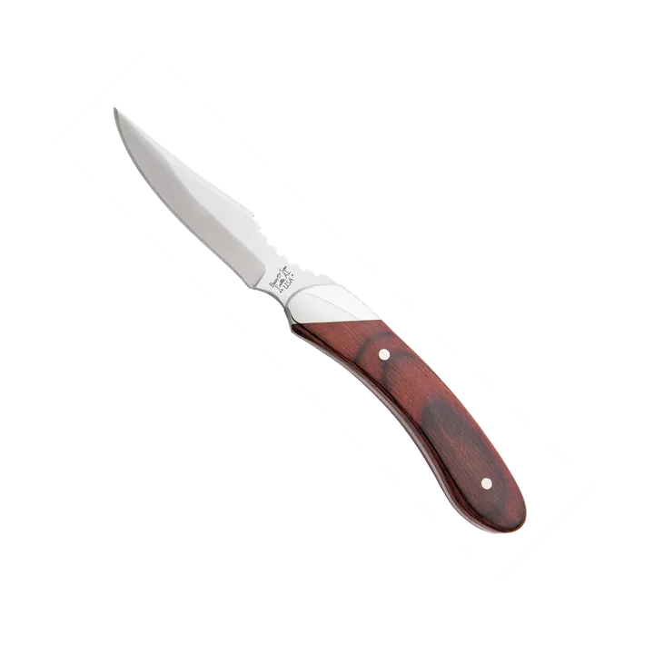 Bear & Son 6 3/4" Caper Fixed Blade Knife with Leather Sheath