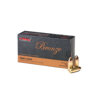 PMC . 9x19mm LUGER 124GR JHP - 50 Bullets per Pack