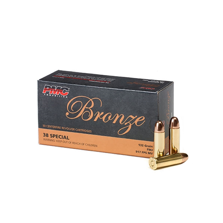 PMC .38 SPECIAL 132GR FMJ - 50 Bullets per Pack