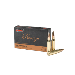PMC .308 Winchester 147 Grain FMJ-BT Bronze Line - 20 Bullets per Pack