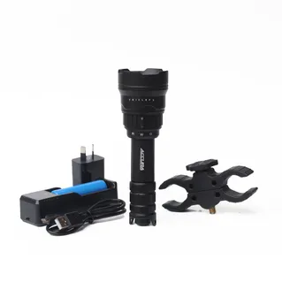 Accura Triclops 800 Lumens LED Torch White / Red / Green with Battery & Charger **