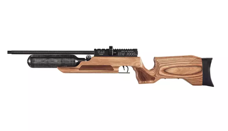 RAW HM1000X LRT .22 cal with Tan Laminate Left Hand Action Air Rifle