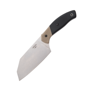 Bear & Son 10 1/8" Black G10 Professional Chopping Knife with Knife Guard