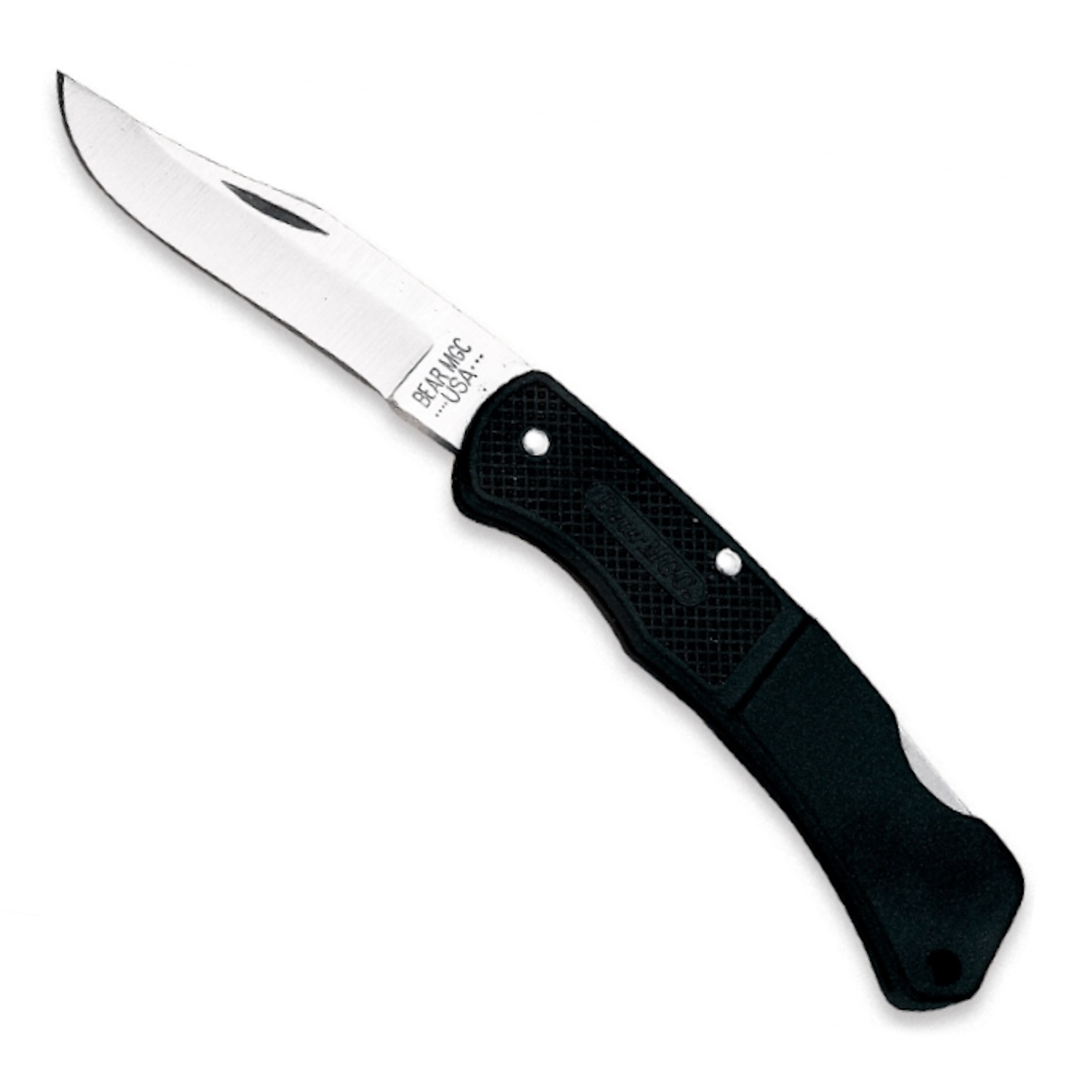 Bear & Son 3 3/4" Black Zytel Lockback Knife