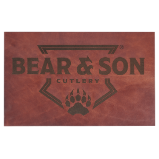 Bear & Son Large Brown Leather Mat