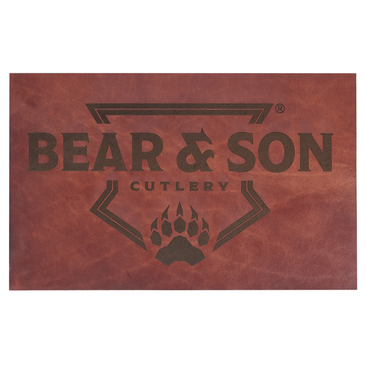 Bear & Son Large Brown Leather Mat
