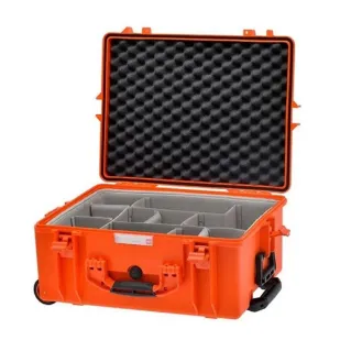 HPRC 2600W - Wheeled Hard Case with Foam - Orange