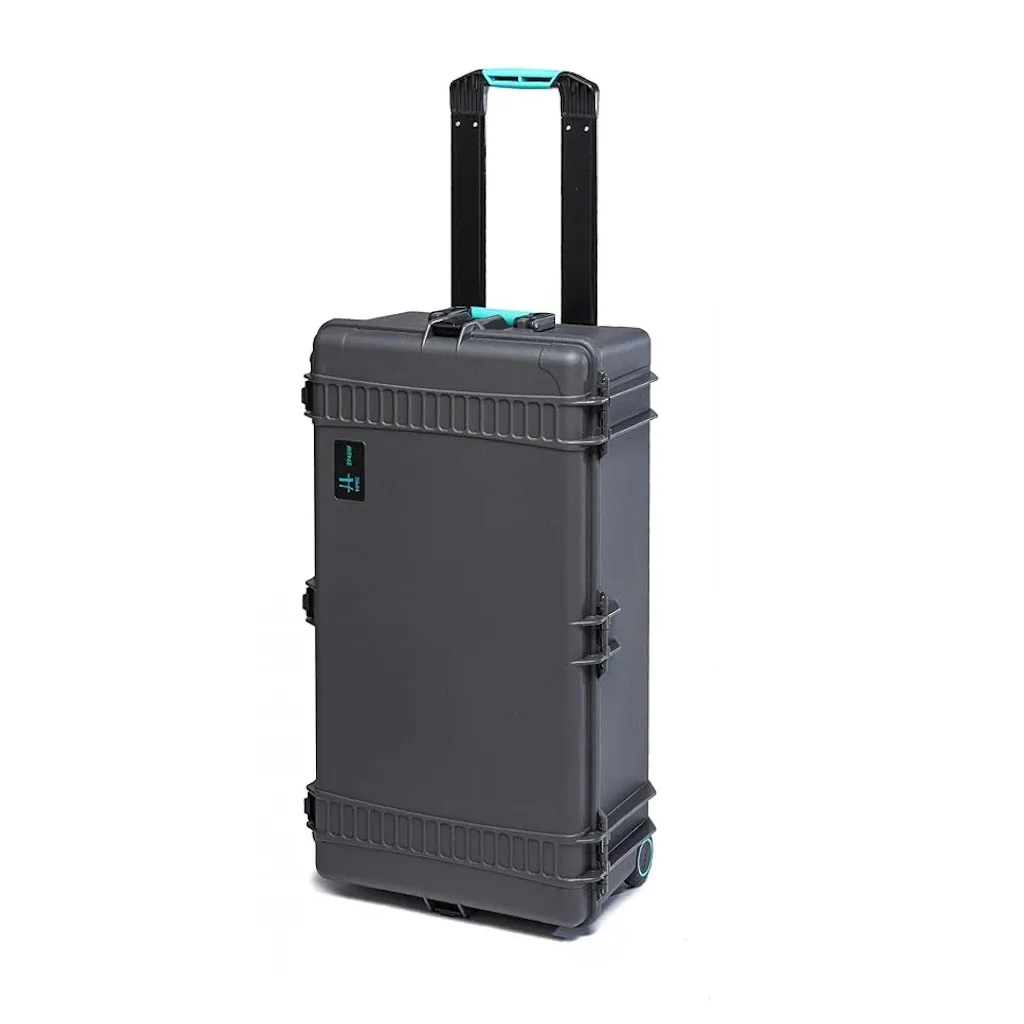 HPRC 2745W - Wheeled Hard Case with Cubed Foam (Black) KIT with 4x Stainless Steel Clips