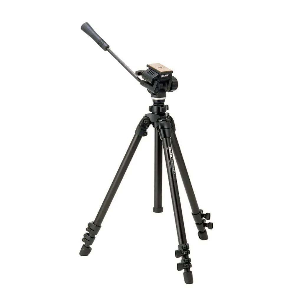 SLIK 504QF II Aluminium Tripod with 504QF II Video Fluid Pan Head