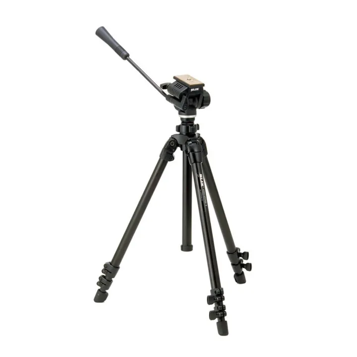 SLIK 504QF II Aluminium Tripod with 504QF II Video Fluid Pan Head