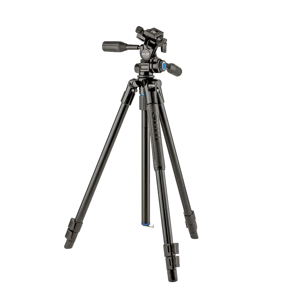 SLIK PRO AL-323-3WFC Aluminium Tripod & SH-747FC 3-way Friction Head