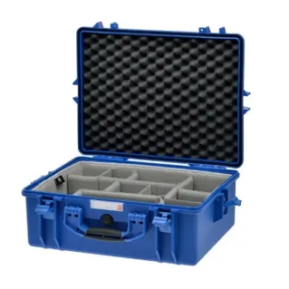 HPRC 2600W - Wheeled Hard Case Empty ( Blue ) with Black Handle and Latches