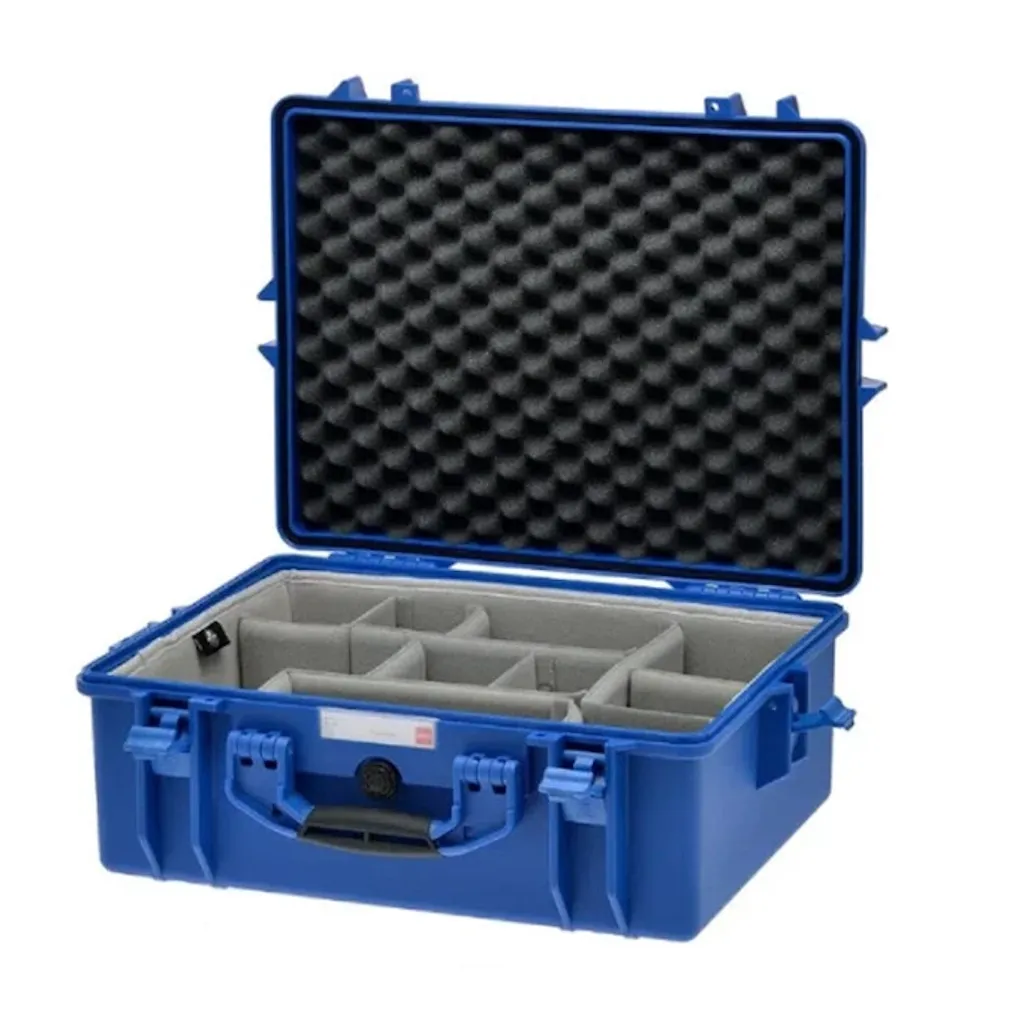 HPRC 2600W - Wheeled Hard Case Empty ( Blue ) with Black Handle and Latches