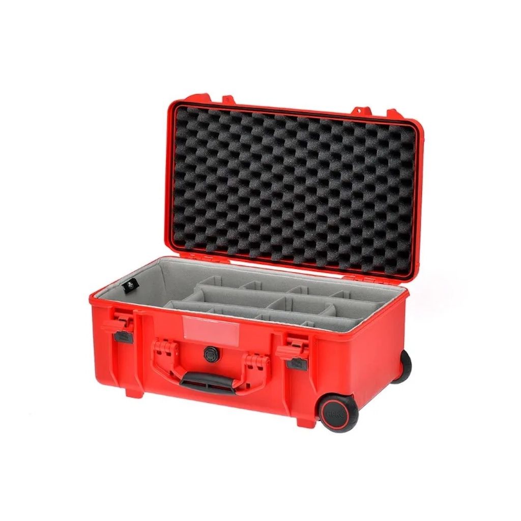 HPRC 2550W - Wheeled Hard Case + Second Skin Line & Divider Kit (Red)