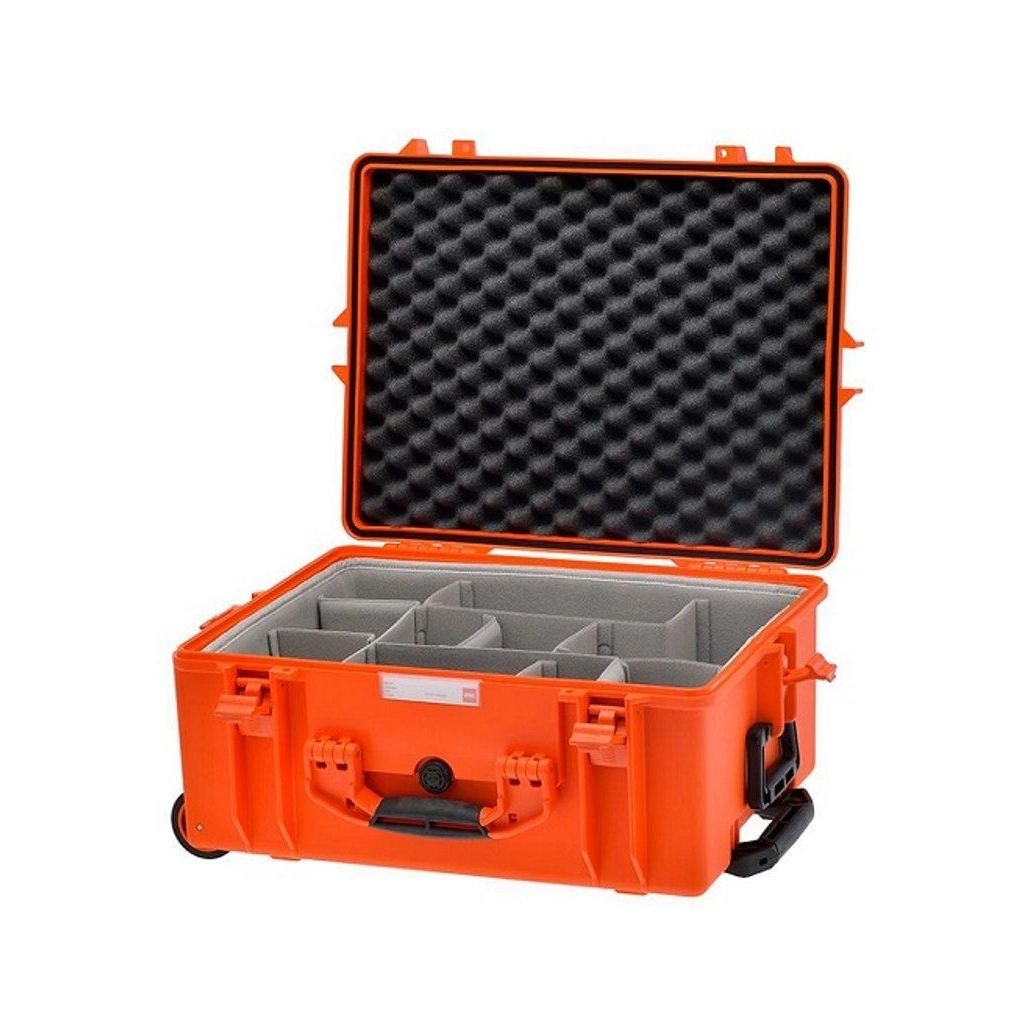 HPRC 2600W - Wheeled Hard Case with Second Skin Divider (Orange)