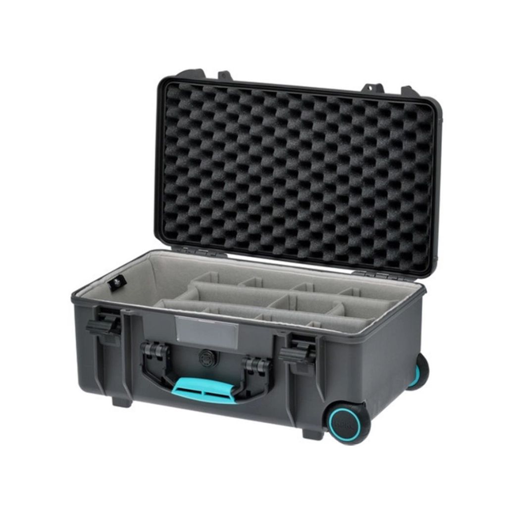 HPRC 2600W - Wheeled Hard Case with Second Skin Liner & Dividers - Blue / Grey
