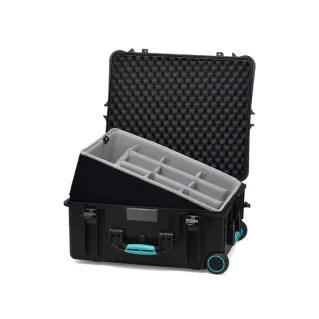 HPRC 2700W - Hard Case with Wheels & Second Skin Divider (Black)