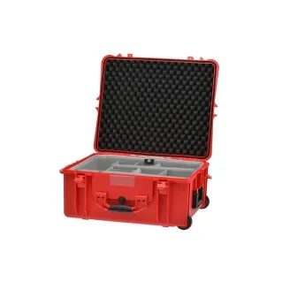 HPRC 2700W - Hard Case with Wheels & Second Skin Divider (Red)