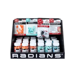 Radians Countertop Earplug display