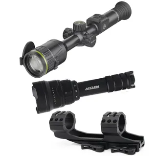 Pixfra Volans Night Vision Scope with I.R. Torch & QD Ring Mount Kit