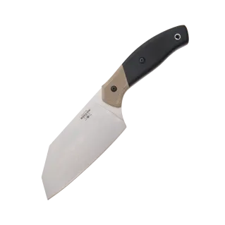 Bear & Son 10 1/8" Black G10 Professional Chopping Knife with Knife Guard